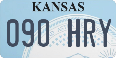KS license plate 090HRY