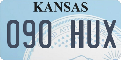 KS license plate 090HUX