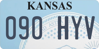 KS license plate 090HYV