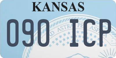KS license plate 090ICP