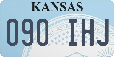 KS license plate 090IHJ