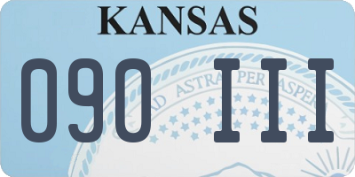 KS license plate 090III