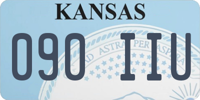 KS license plate 090IIU