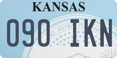 KS license plate 090IKN