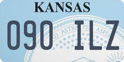 KS license plate 090ILZ