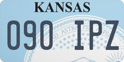 KS license plate 090IPZ