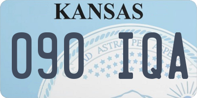 KS license plate 090IQA