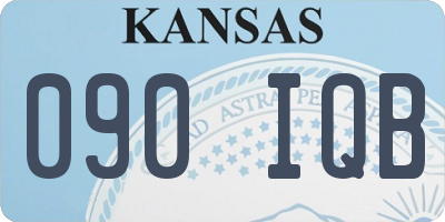 KS license plate 090IQB