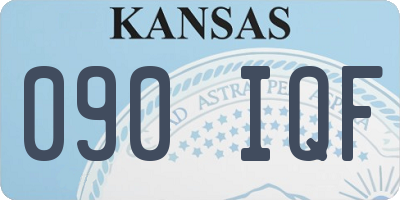 KS license plate 090IQF