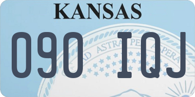 KS license plate 090IQJ