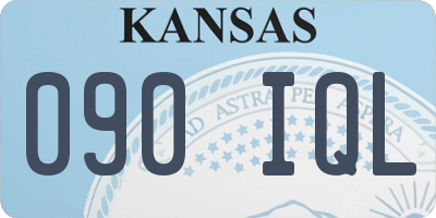 KS license plate 090IQL
