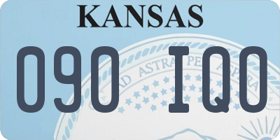 KS license plate 090IQO