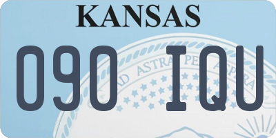 KS license plate 090IQU