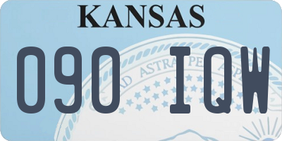 KS license plate 090IQW