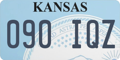 KS license plate 090IQZ