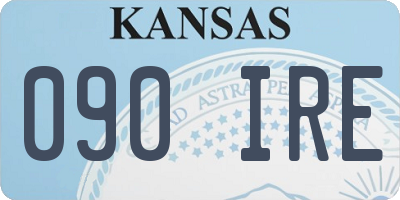 KS license plate 090IRE