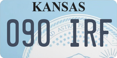 KS license plate 090IRF