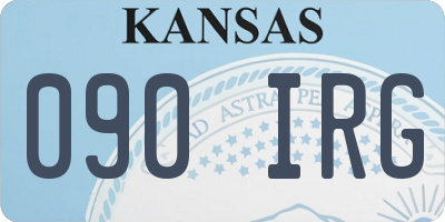 KS license plate 090IRG