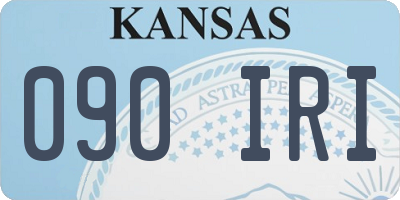 KS license plate 090IRI