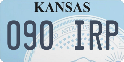 KS license plate 090IRP