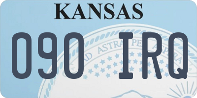 KS license plate 090IRQ