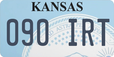 KS license plate 090IRT