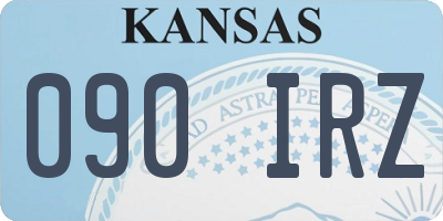 KS license plate 090IRZ