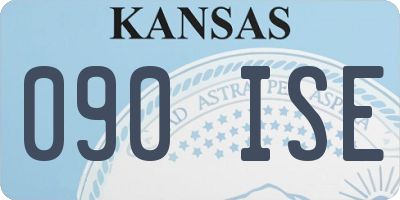 KS license plate 090ISE