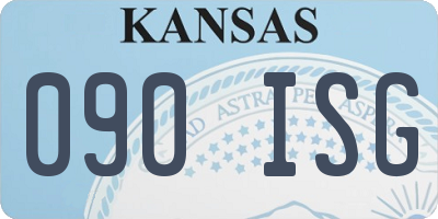 KS license plate 090ISG