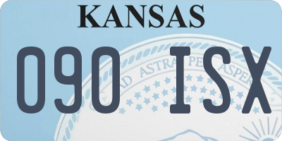 KS license plate 090ISX