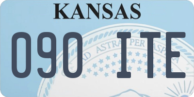 KS license plate 090ITE
