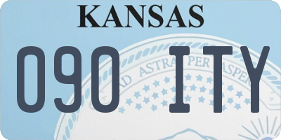 KS license plate 090ITY