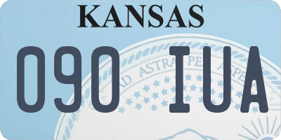 KS license plate 090IUA