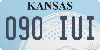 KS license plate 090IUI