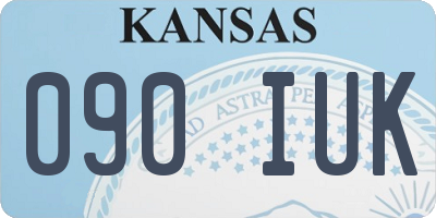 KS license plate 090IUK