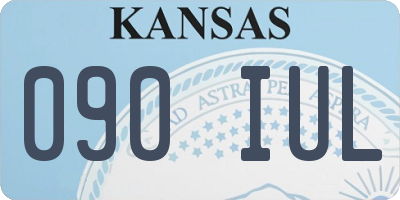 KS license plate 090IUL