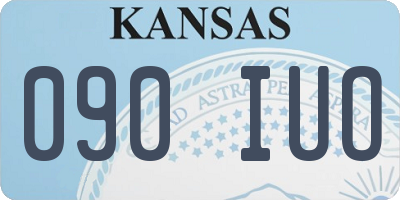 KS license plate 090IUO