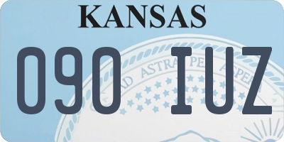 KS license plate 090IUZ