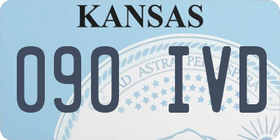 KS license plate 090IVD