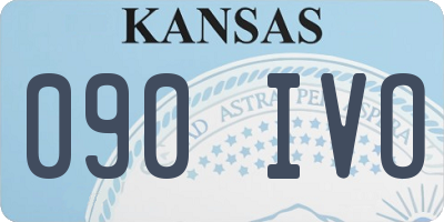 KS license plate 090IVO