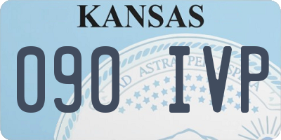 KS license plate 090IVP