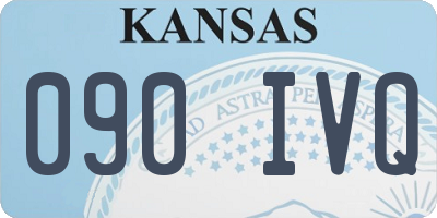 KS license plate 090IVQ