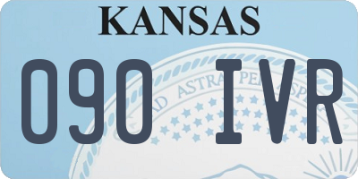 KS license plate 090IVR