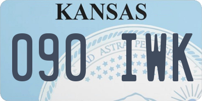 KS license plate 090IWK