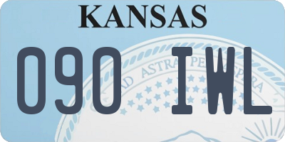 KS license plate 090IWL