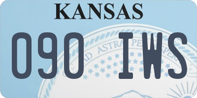 KS license plate 090IWS