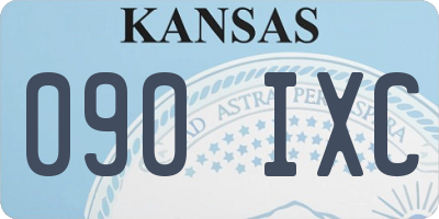 KS license plate 090IXC