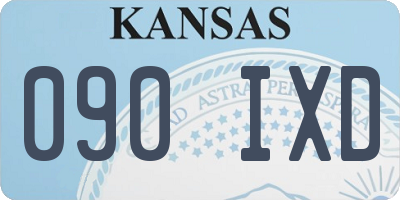 KS license plate 090IXD