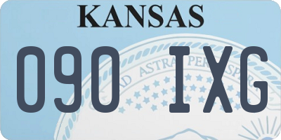 KS license plate 090IXG