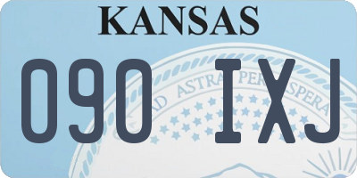 KS license plate 090IXJ